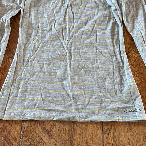 Icebreaker Merino Wool XS Long Sleeve Grey Green - Picture 3 of 11